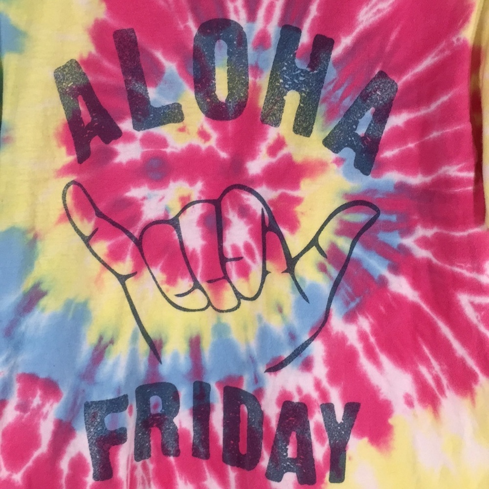 Body Rags Clothing Co. ALOHA FRIDAY Tie Dye Medium